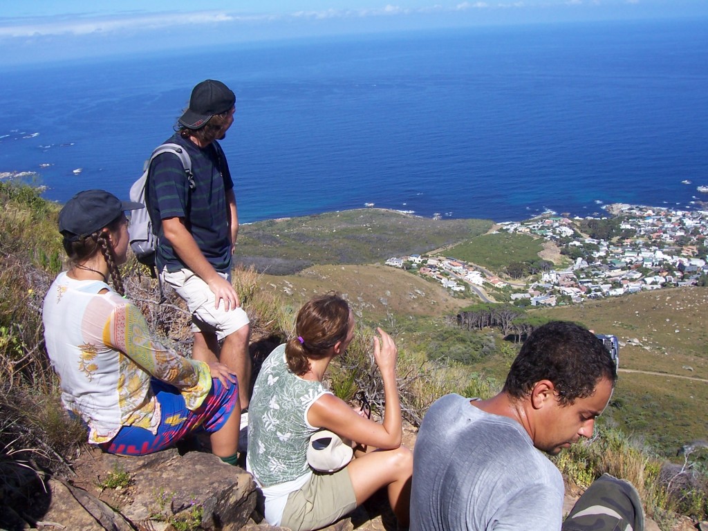 Resting top take in the view of the Atlantic Seaboard from Table Mountain